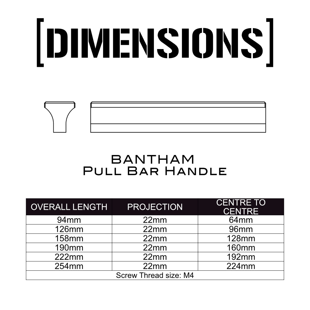 Bantham Pull Bar Handle