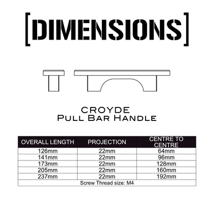 Croyde Pull Bar Handle