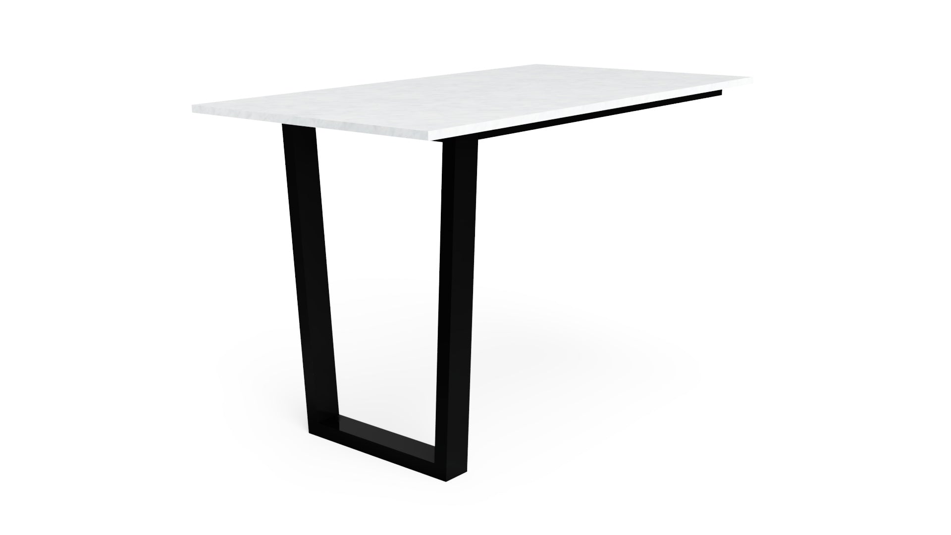 Trapezium kitchen island legs in black