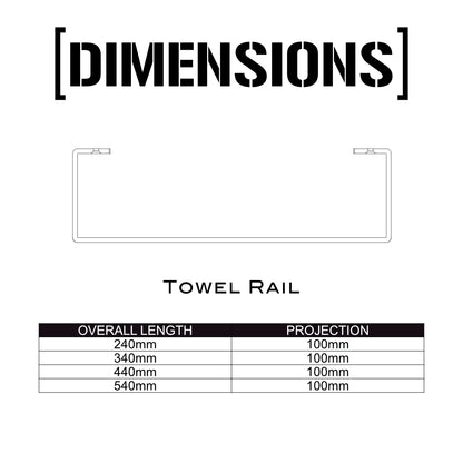 Industrial design steel towel rail